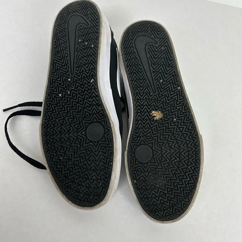 Nike SB Charge canvas skateboarding shoe sneaker CD6279-002 Size 7.5 black white